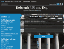 Tablet Screenshot of deborahjblum.com